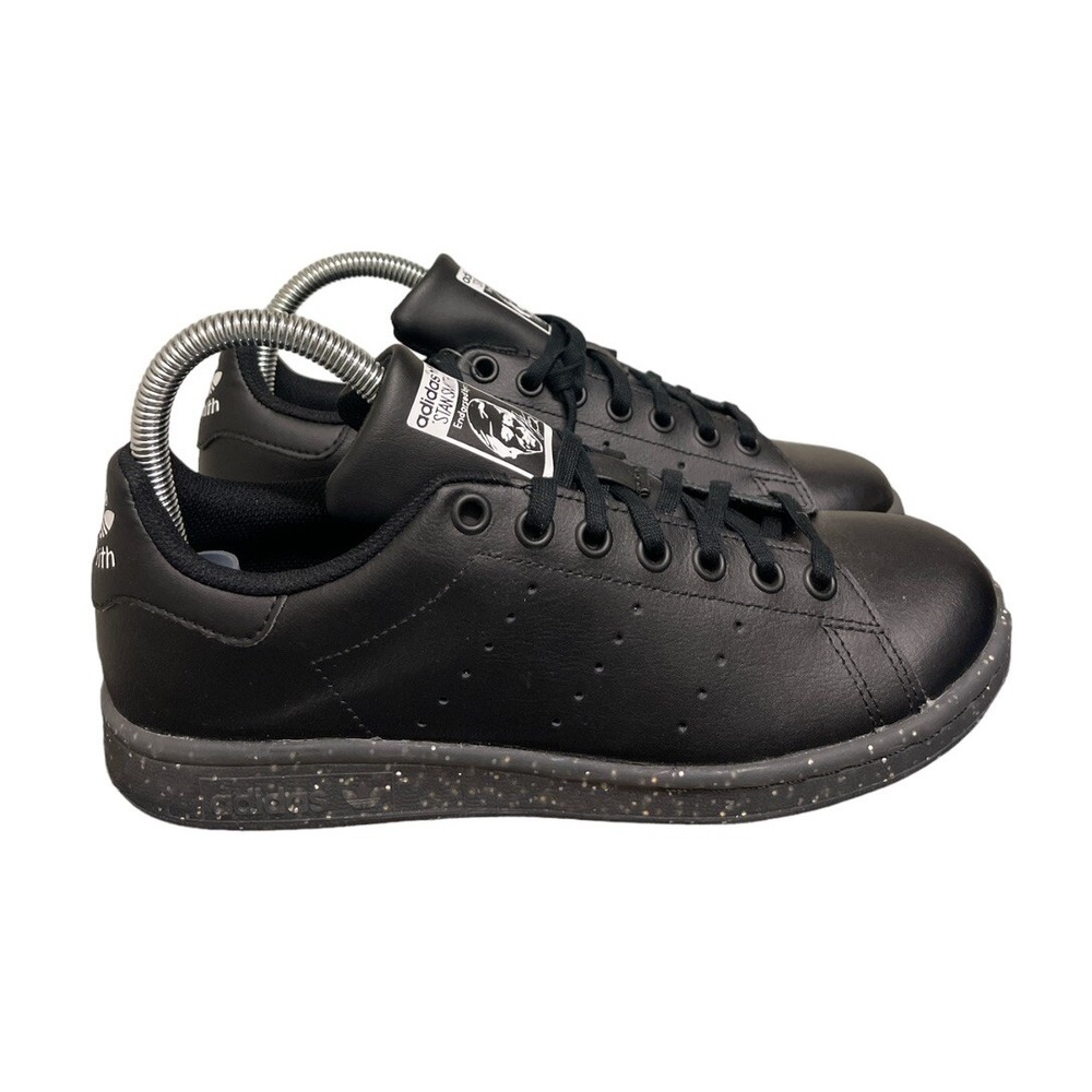 Adidas Stan Smith Shoes Womens 5.5 Black EE7575 Speckled‎ Glitter Sole Sneakers